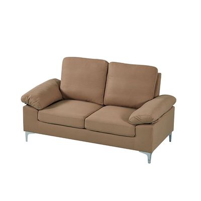 Algo 2-Seater Fabric Sofa - Brown - With 2-Year Warranty